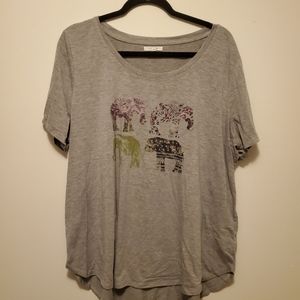 Maurices elephant tee shirt